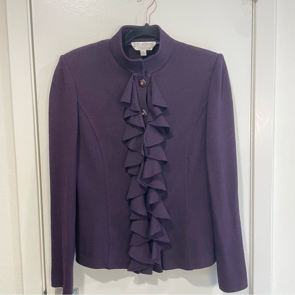 Vintage St.John Ruffled Sweater